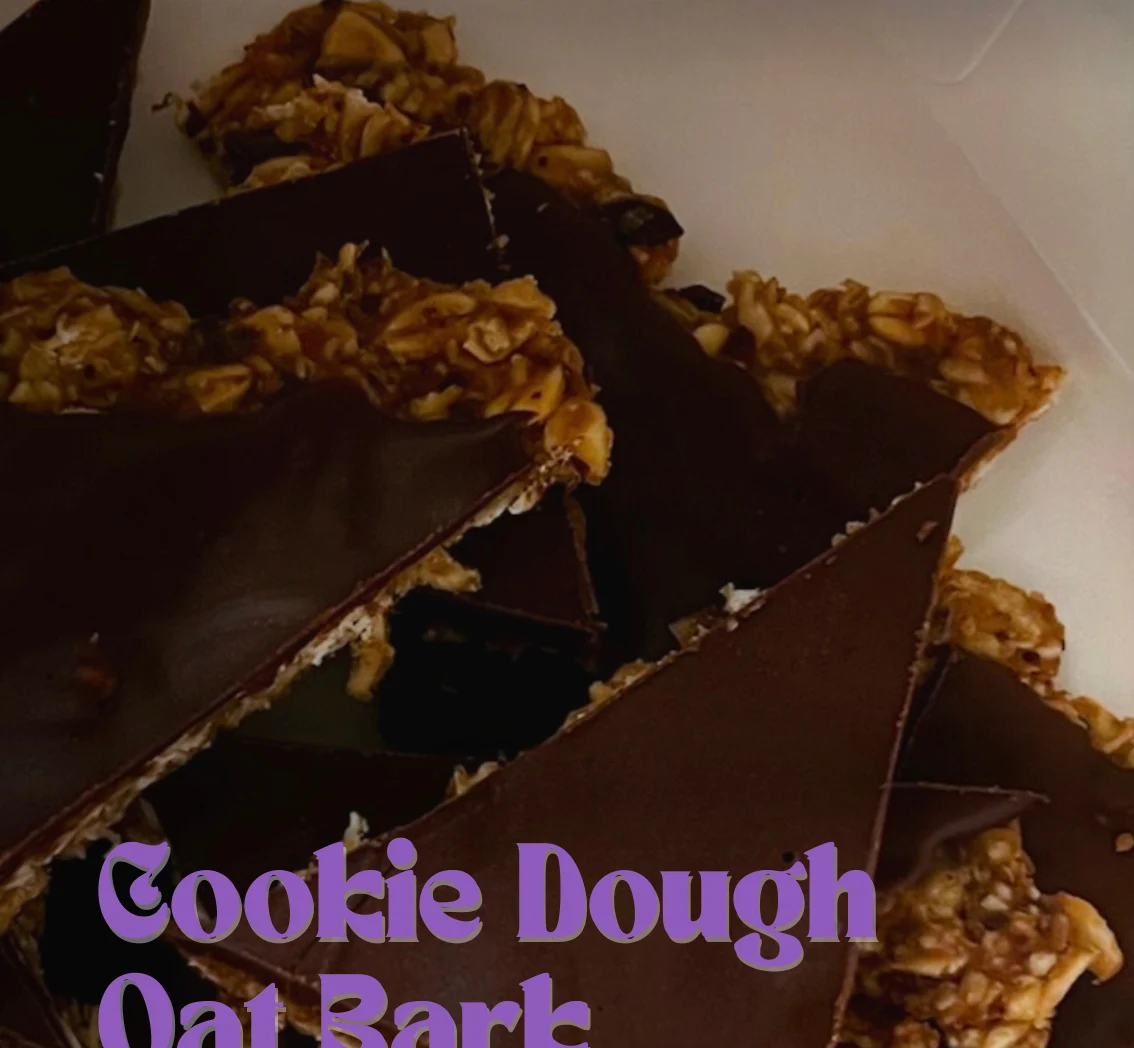 Cookie dough oat bark